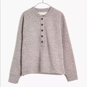 Madewell MWL Betterterry Henley Sweatshirt